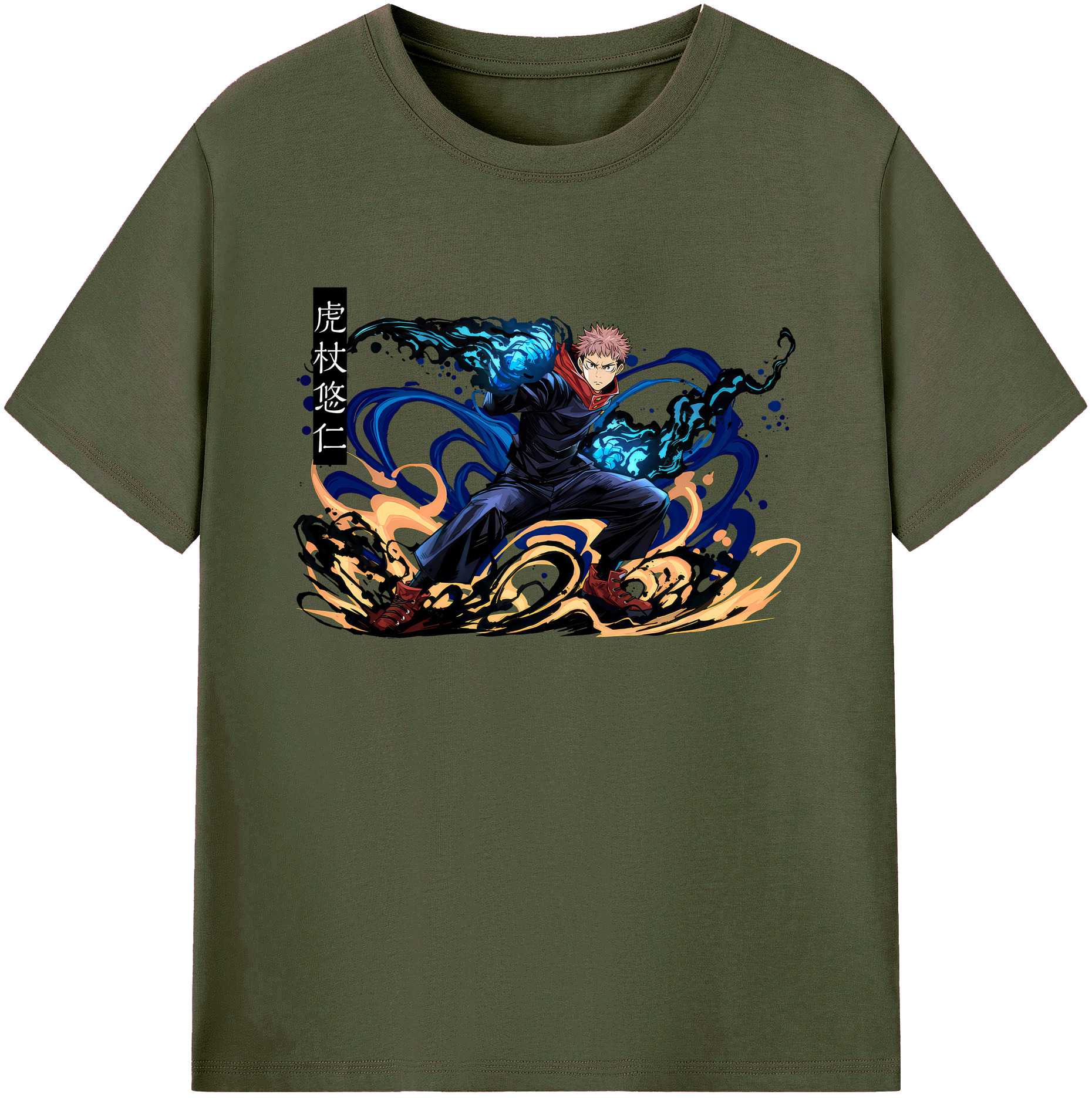 （画像用） 呪術廻戦 Jujutsu Kaisen 綿100％ メンズ半袖Tシャツ｜肌触りやわらか＆通気性